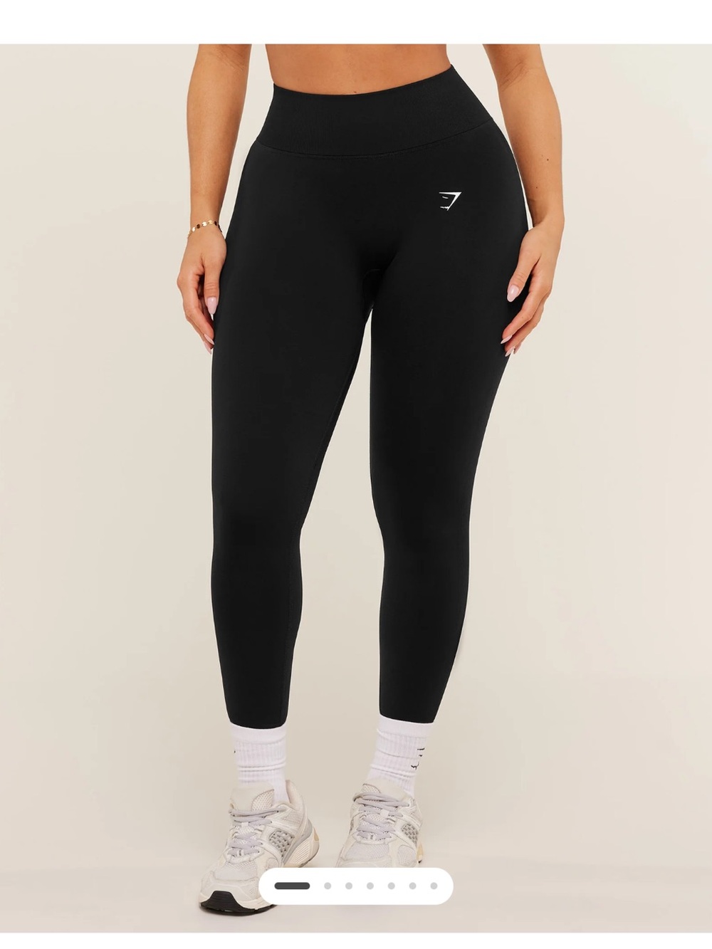 Gymshark ruched butt leggings small black